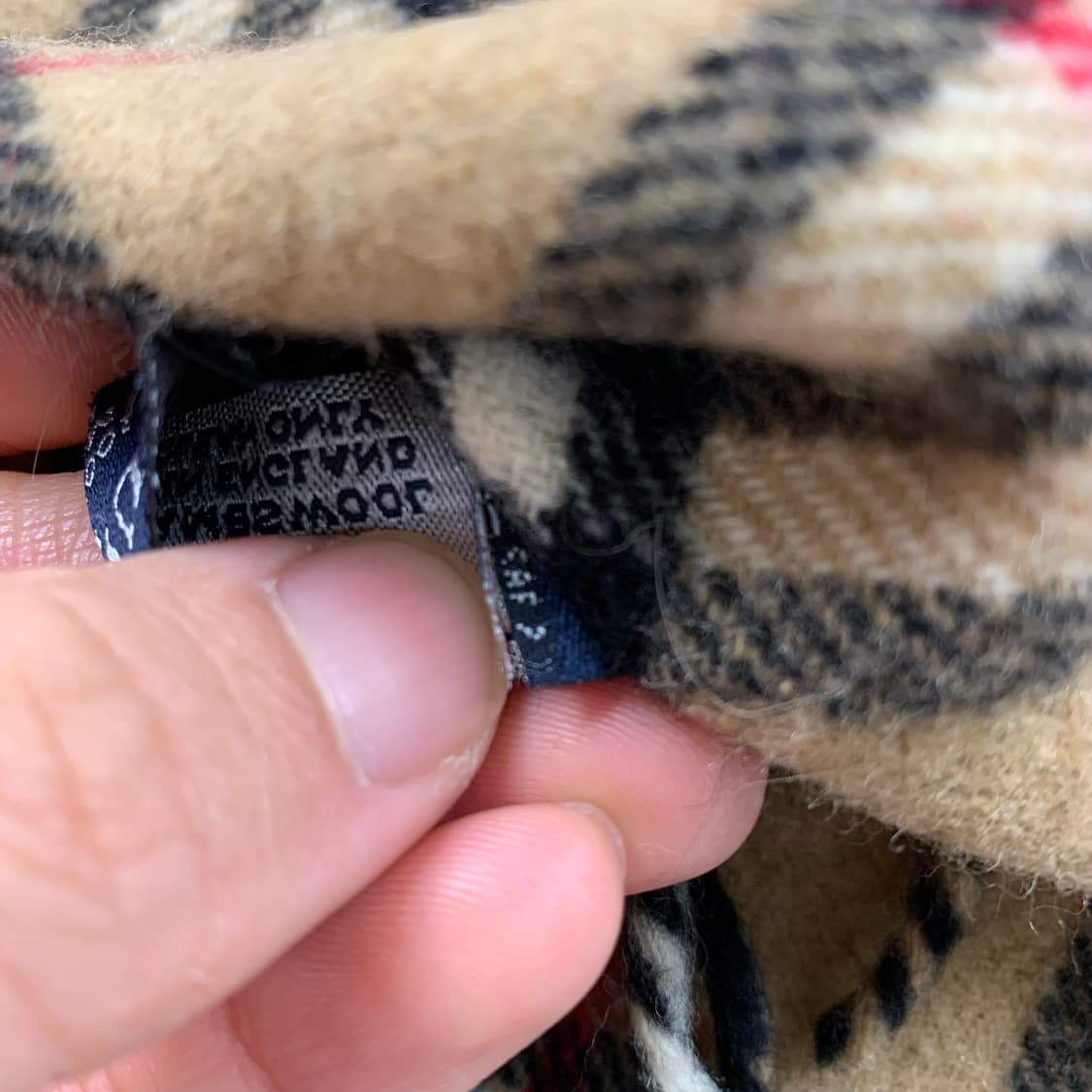 버버리 베이지 노바체크 램스울 머플러 목도리 상품이미지4