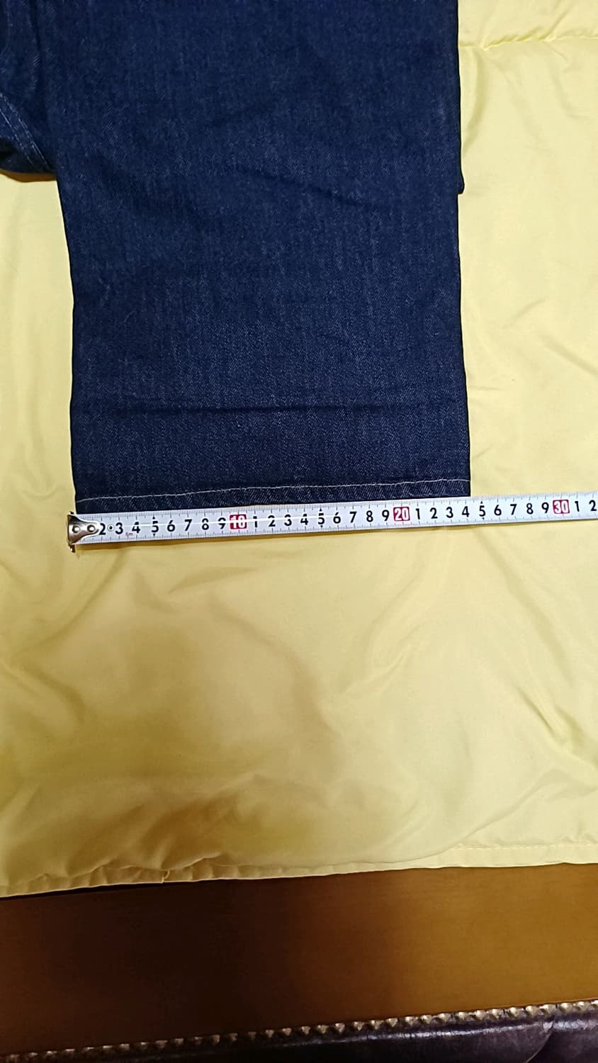 유니클로 와이드청바지 실측31인치 기장105 상품이미지8