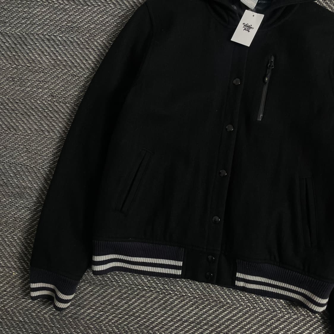 나이키 스우시로고 우먼스 모직 바시티 자켓o 2912 상품이미지3