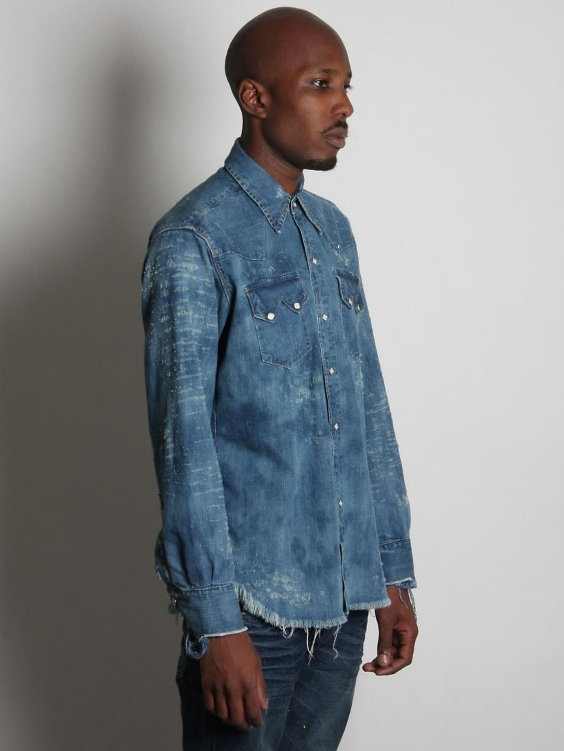 리바이스 LVC 1955 쏘우투스 데님 셔츠 S 상품이미지7