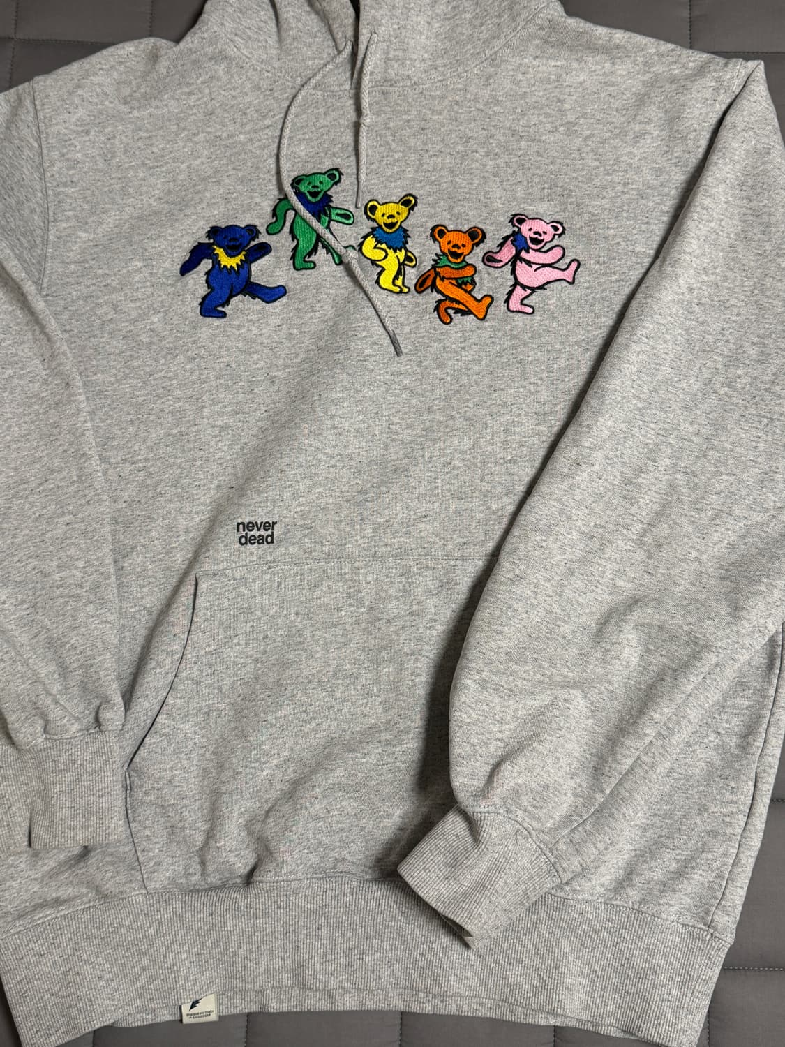 [L] 디스이즈네버댓 그레이트풀데드 댄싱 베어 후드 상품이미지2