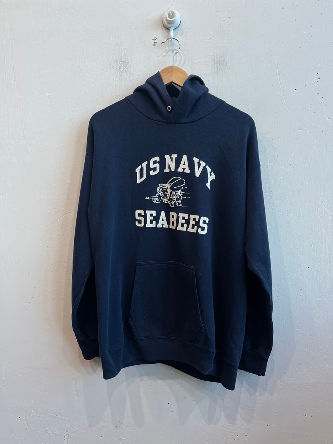 80~90s 벨바쉰 US NAVY 후드 Made in USA 상품이미지1