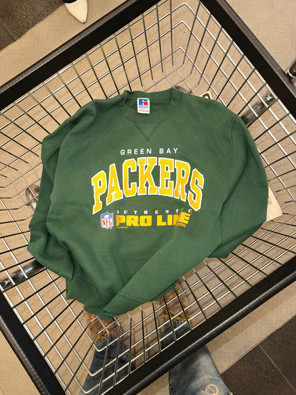 90’s Russell Athletic Packers Sweatshirt 상품이미지1