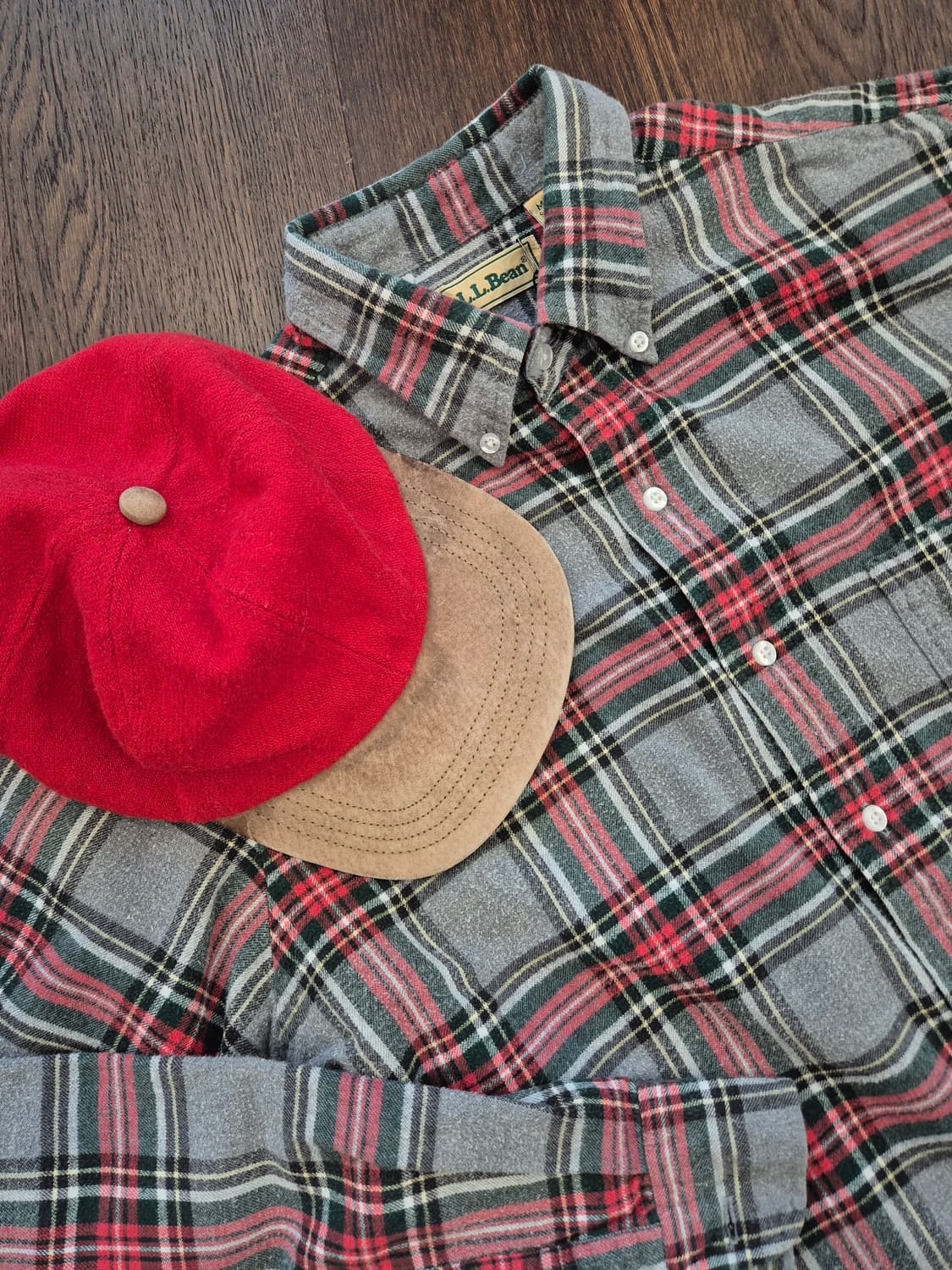 LL BEAN Tartan Check Flannel  Shirt 상품이미지1