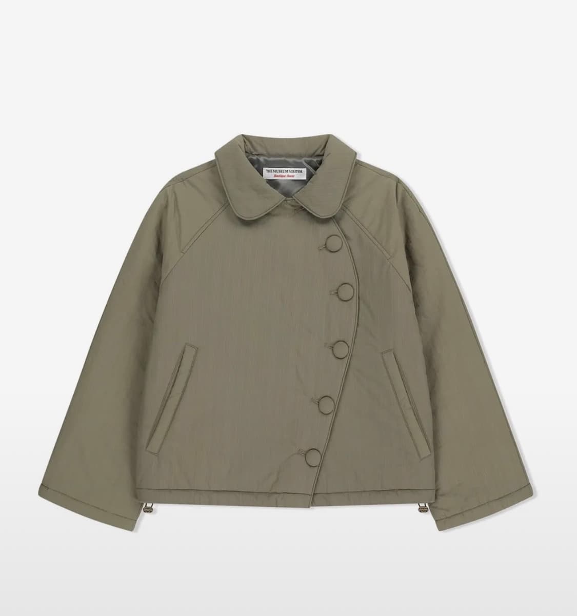 더뮤지엄비지터 ROUND UNBALANCED PUFF JACKET (BE 상품이미지1