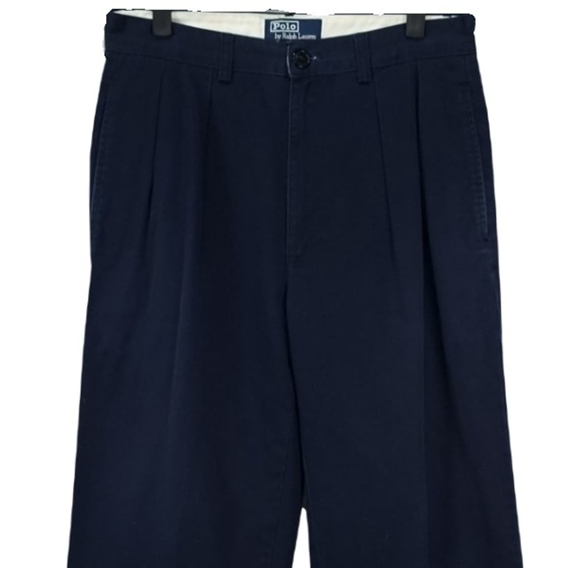 [폴로 랄프로렌] 루즈핏 코튼 투턱 치노 팬츠 네이비 M19650 상품이미지4