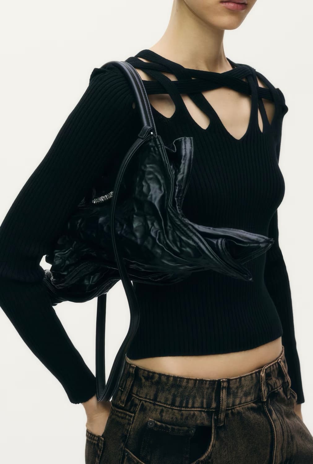 글렌마틴스 h&m 컷아웃 니트 s 상품이미지2