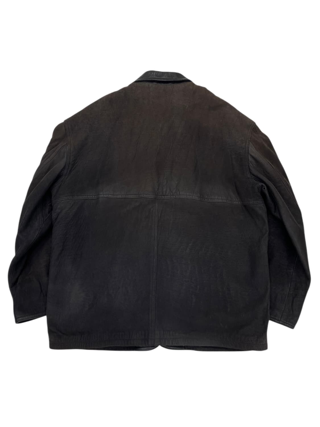 90's Bisonte 레더 헌팅 자켓 상품이미지2
