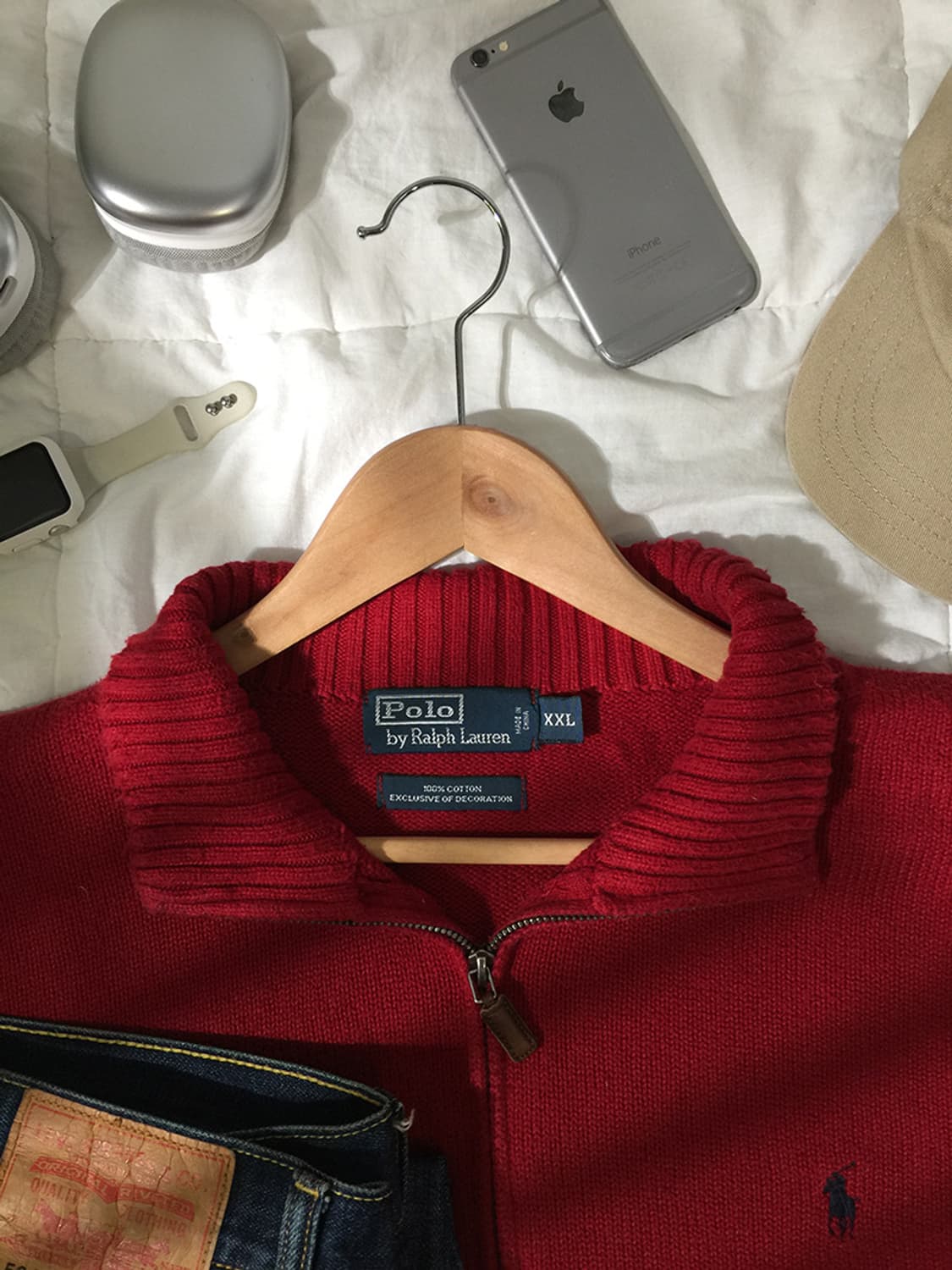 (MAN) 폴로랄프로렌 반집업 니트 스웨터 XXL 상품이미지2