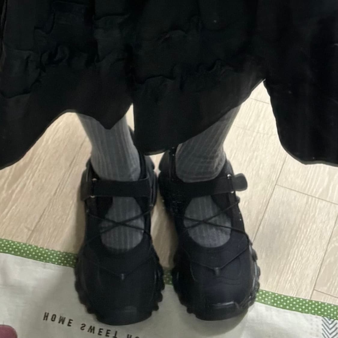 블랙 메리제인 스니커즈 240-245 상품이미지4