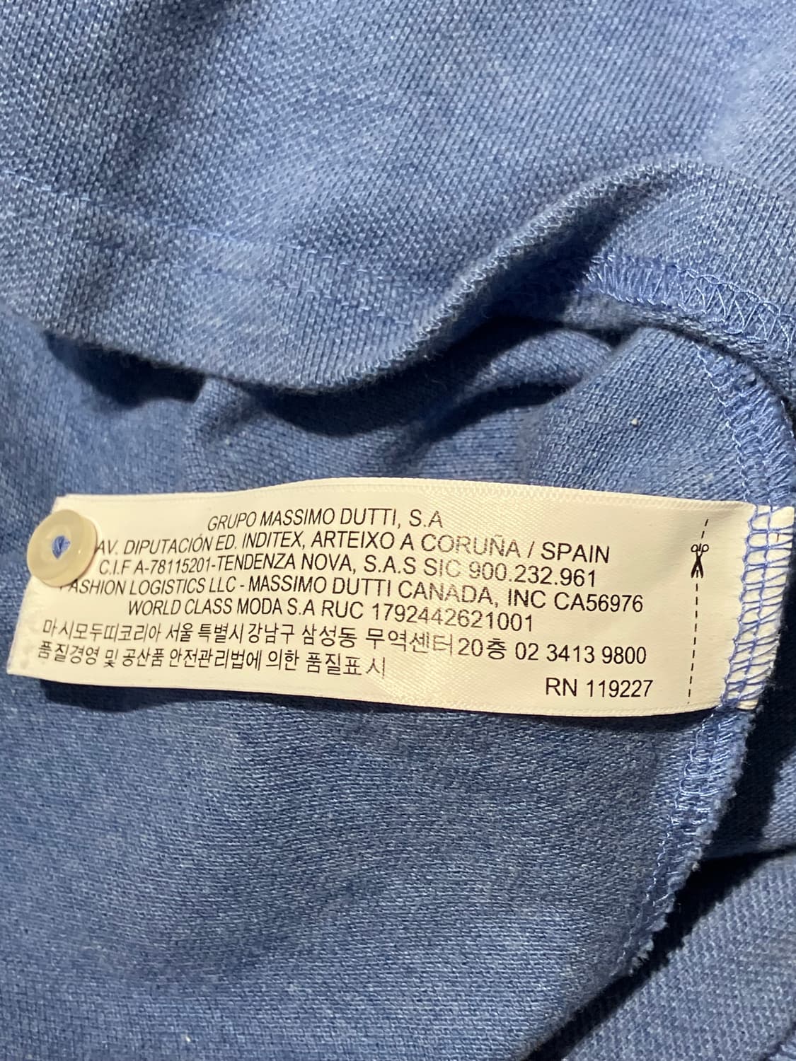 Massimo Dutti 헨리넥 반팔 티셔츠 L 상품이미지6