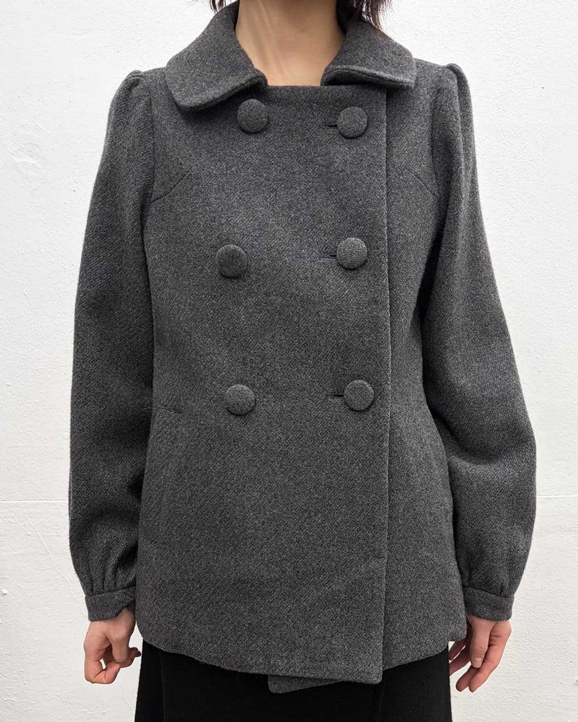 츠모리 치사토 퍼프 디테일 더블 자켓 상품이미지4