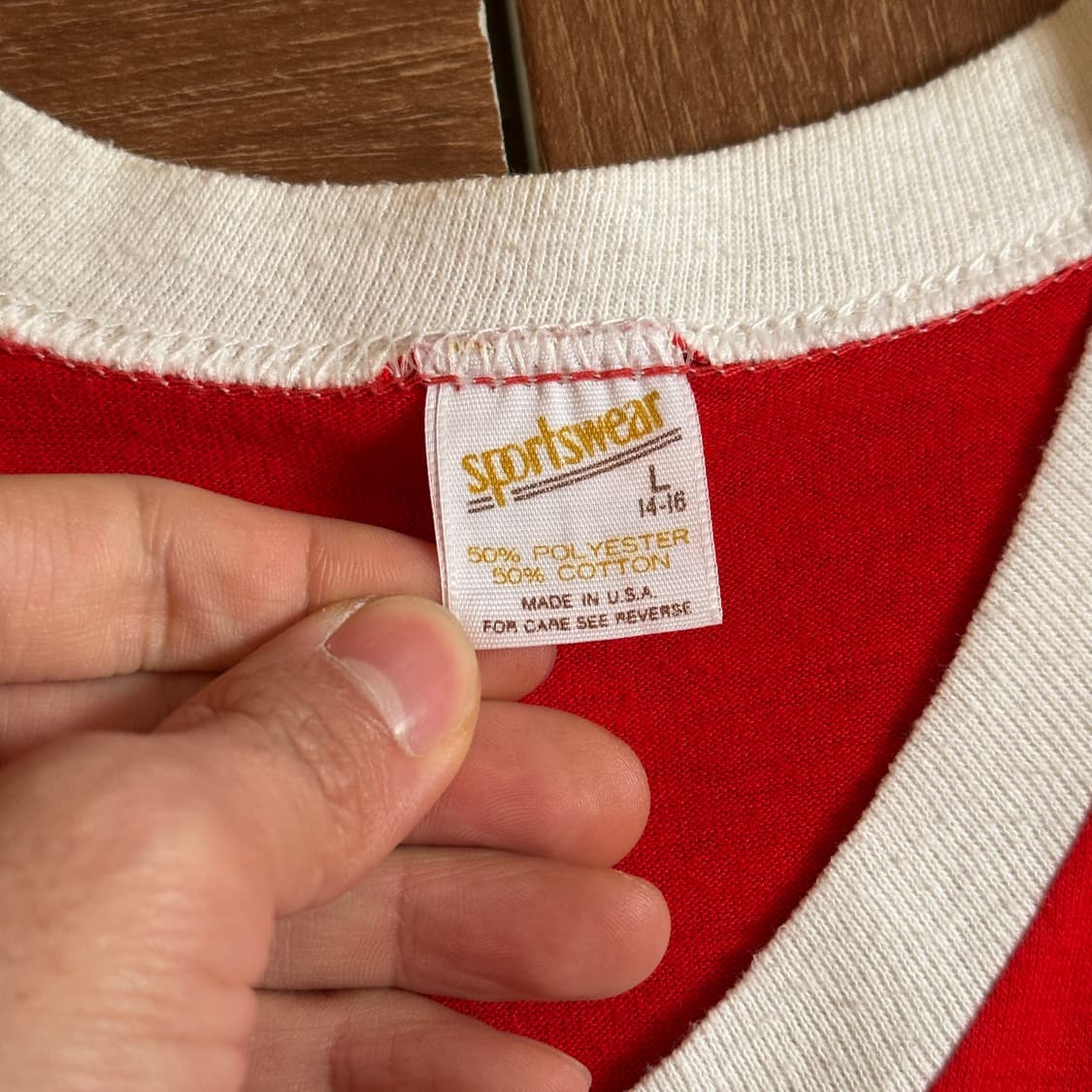 80‘s Sports Wear usa made jersey 1/2 tee 상품이미지7