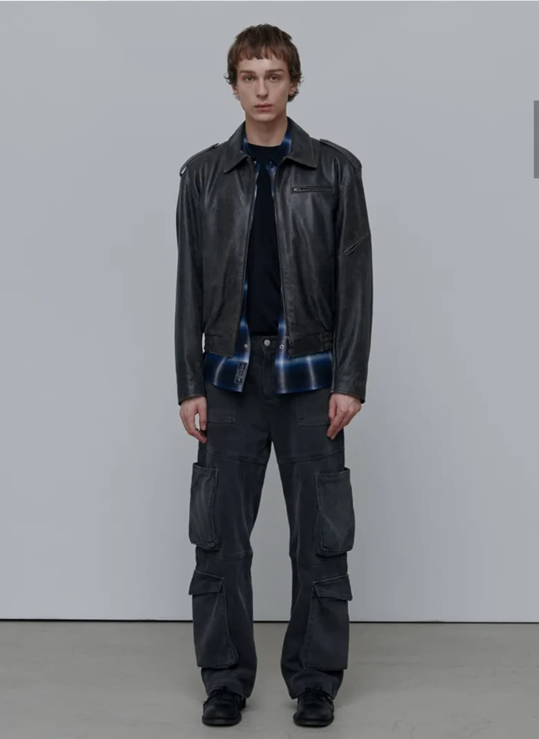 애니타임로릭 / 레더자켓 (블랙, L) 상품이미지2