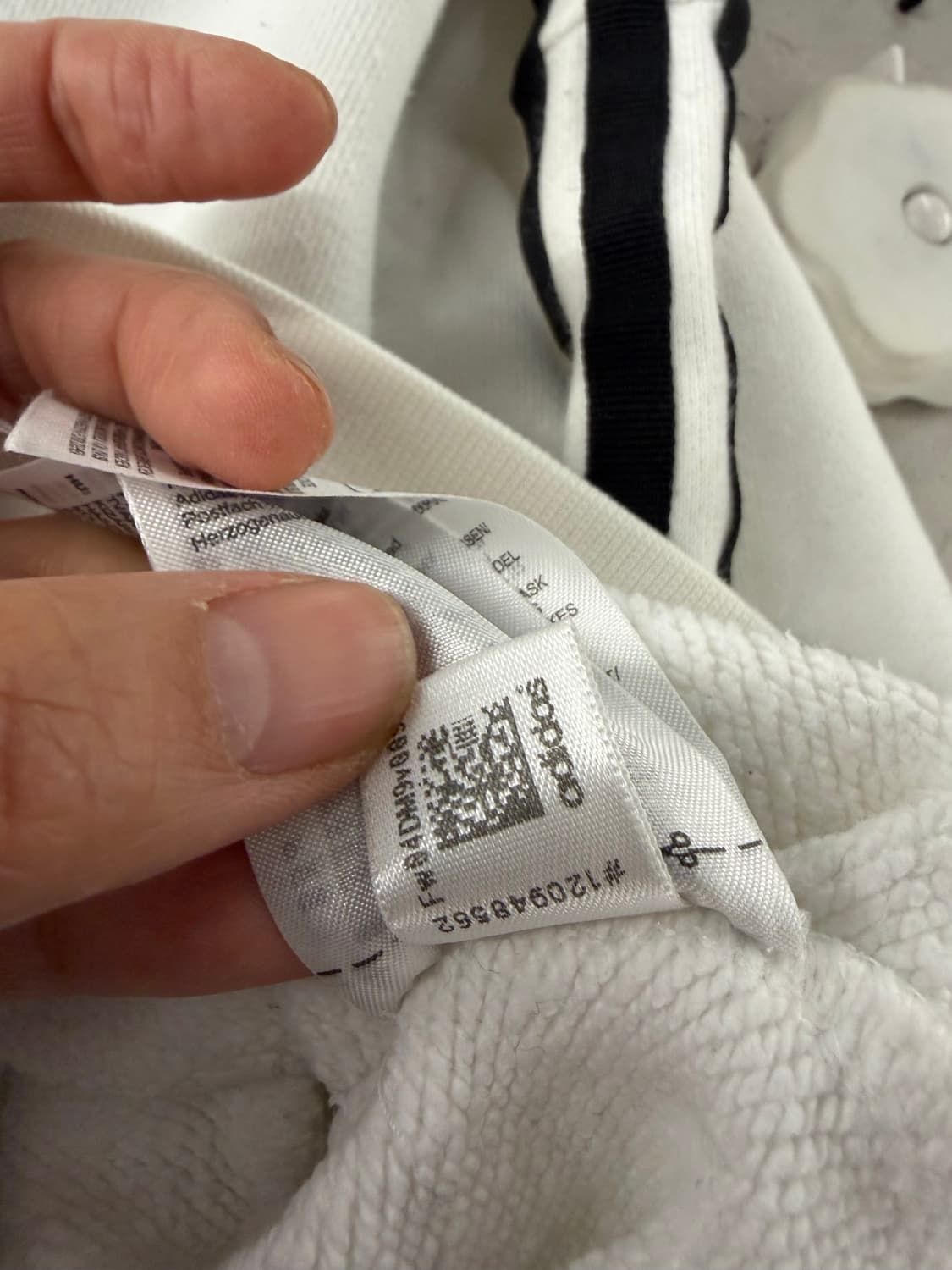 Adidas logo crop hood white M 상품이미지9