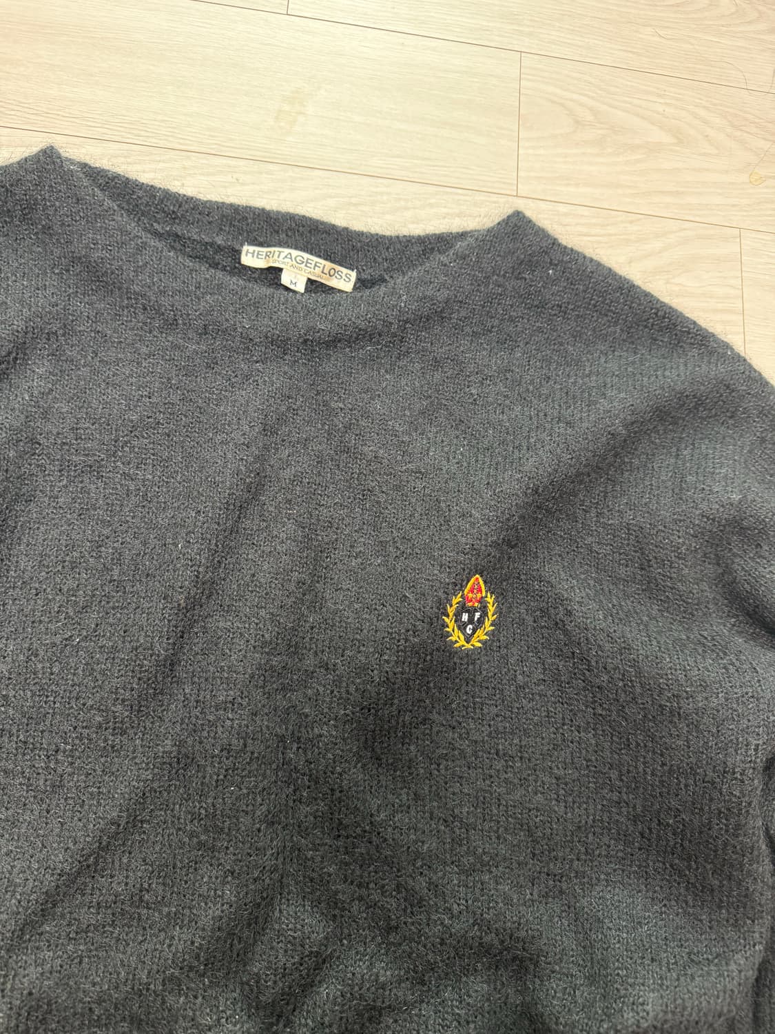 헤리티지플로그 모헤어 니트 블랙 M 상품이미지2