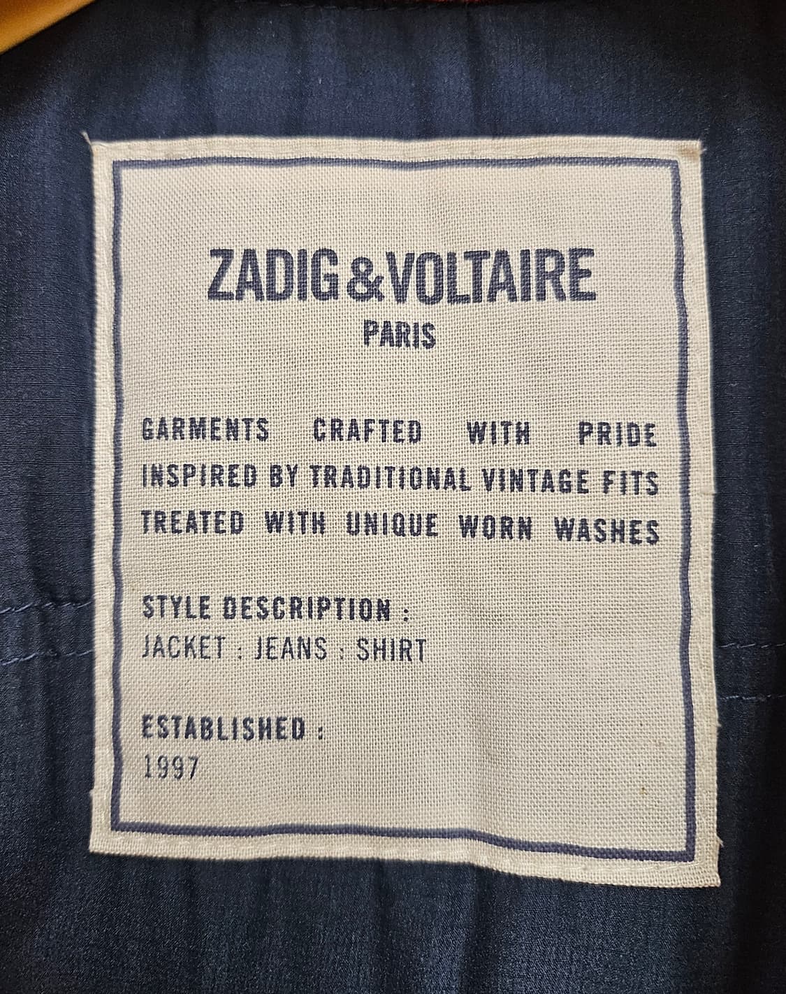 쟈딕앤볼테르 누빔 패딩셔츠 S 여성 패딩체크자켓 AC98 상품이미지5