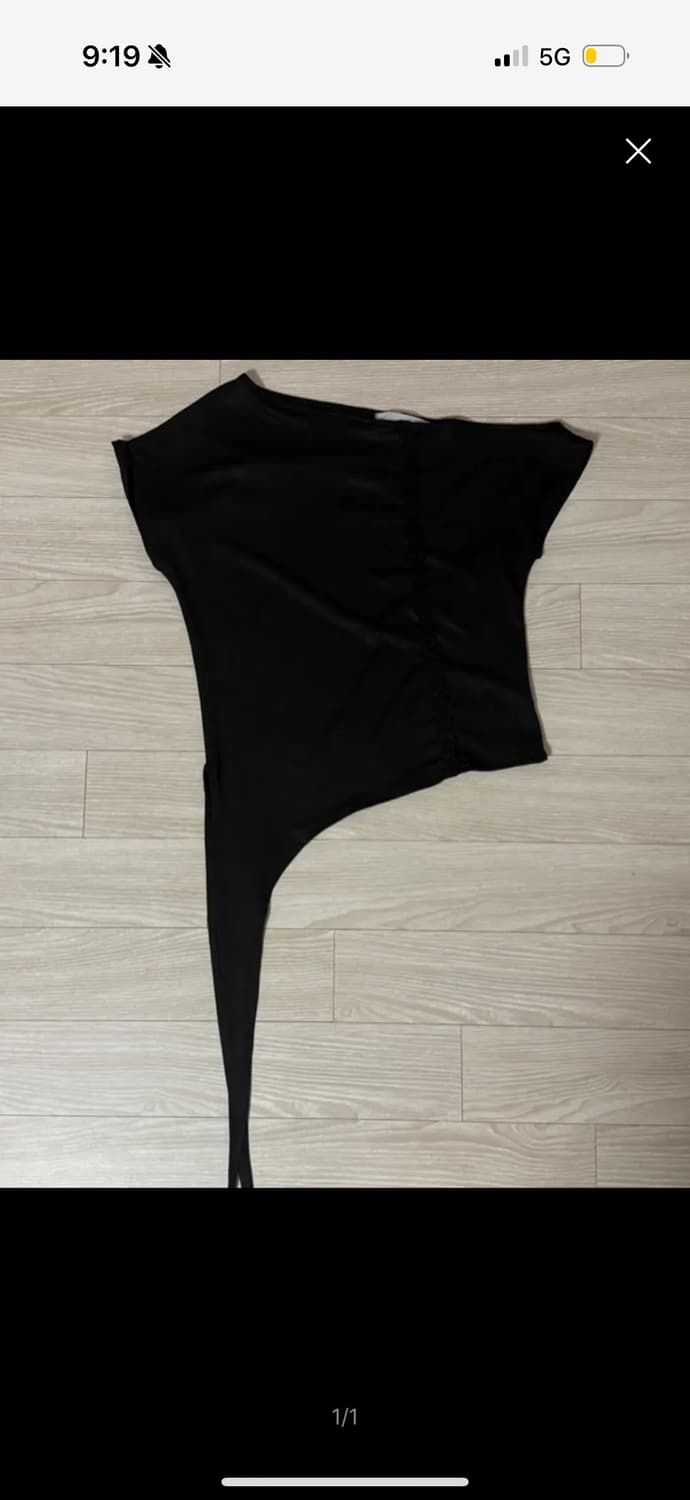 0104 unbalance lace top 공일공사 언발란스 레이스 탑 상품이미지3