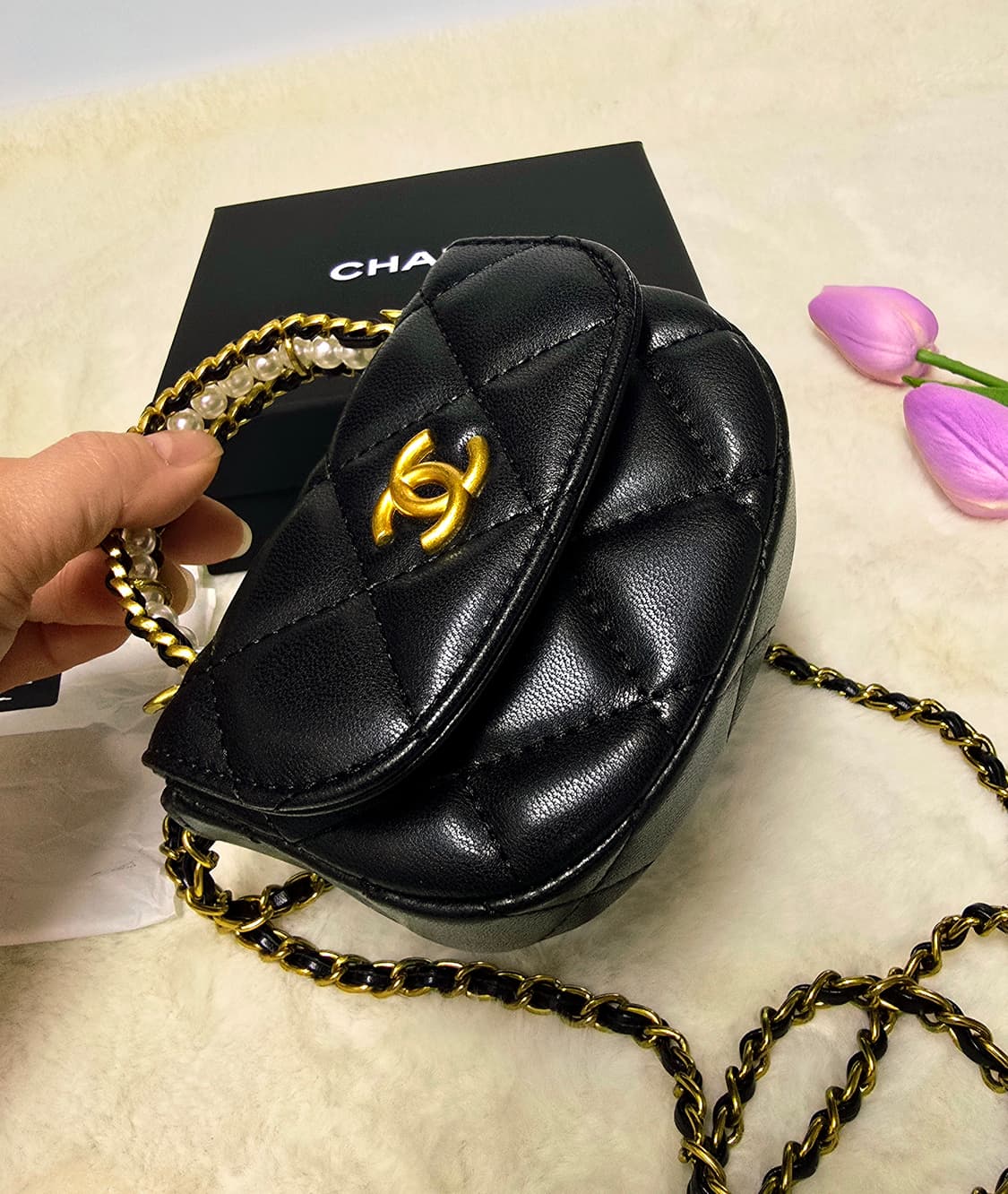 샤넬vip진주탑핸들백 미니 woc 체인백 상품이미지3