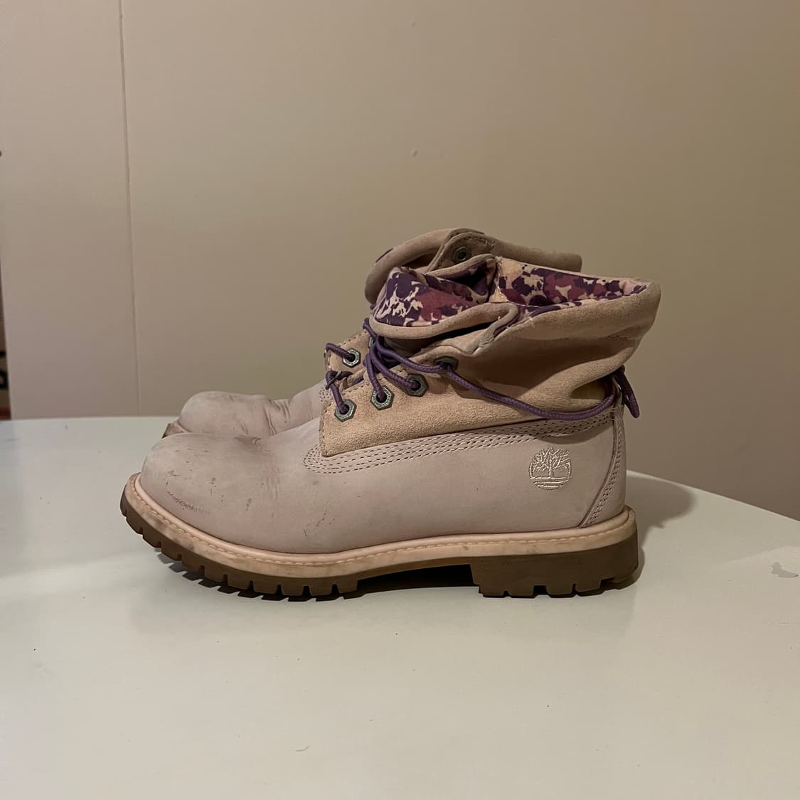 팀버랜드 롤 탑 누벅 핑크 상품이미지2