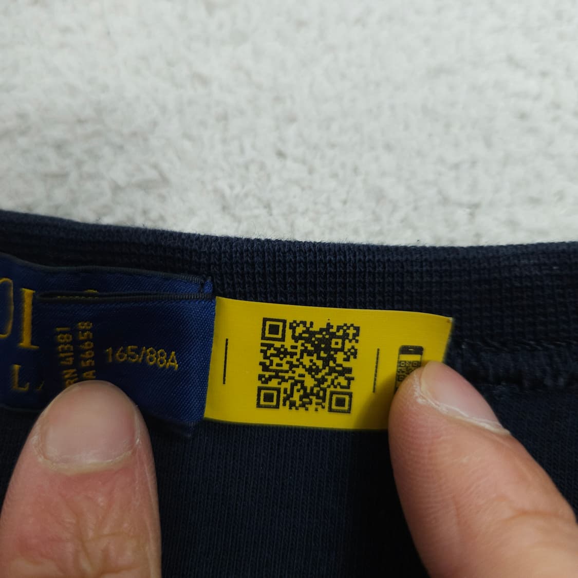 폴로 랄프 로렌 신형 QR 맨투맨 XS 네이비 상품이미지6