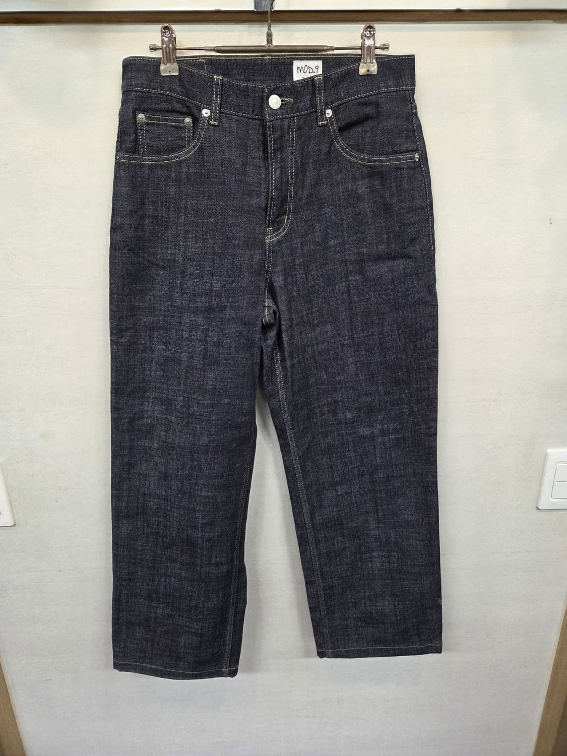 모드나인 셀비지 와이드 데님팬츠 27 28  상품이미지1
