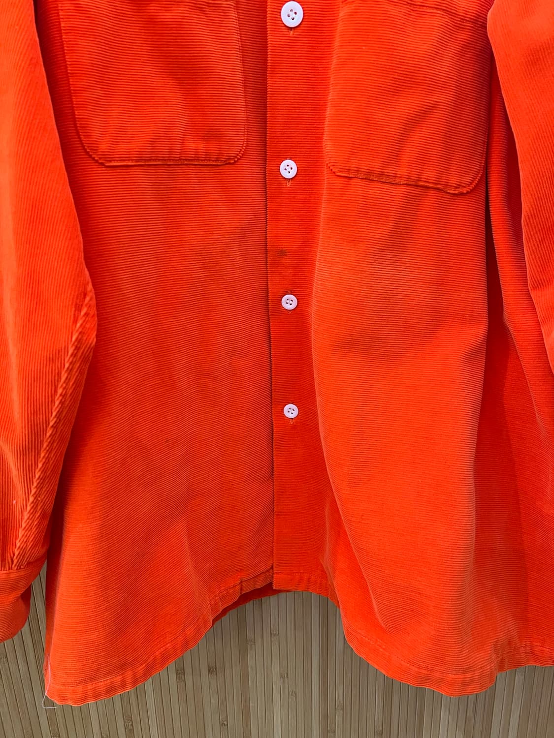 언유즈드 오렌지 코듀로이 셔츠 자켓 3사이즈 상품이미지7