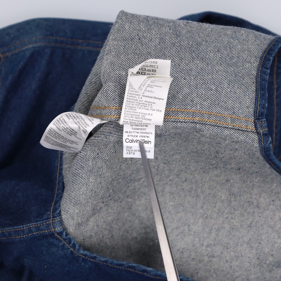 S 캘빈클라인 진 릴렉스핏 린스 데님 셔츠 자켓 4148 상품이미지8