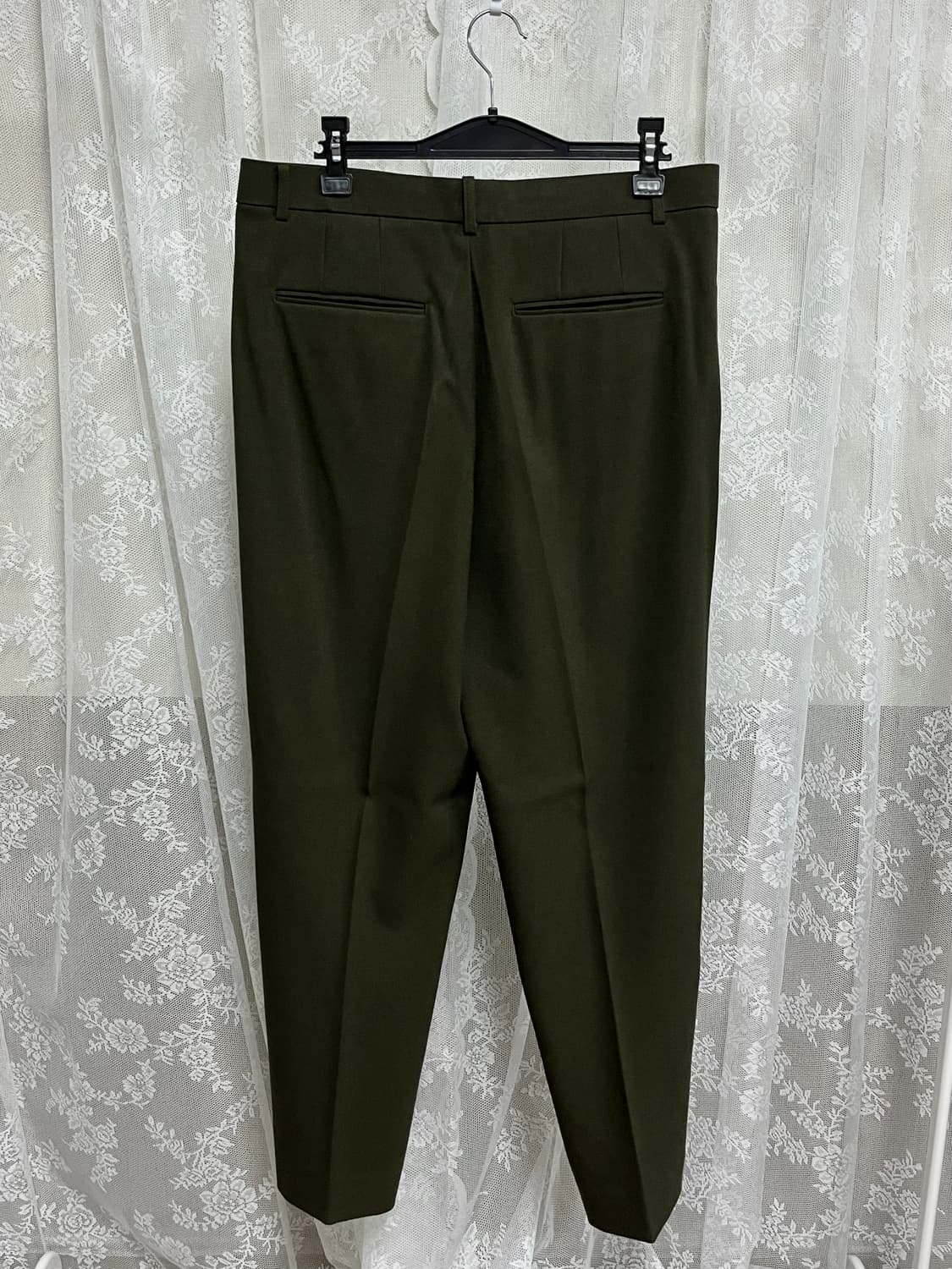 2) 라벨 아카이브 핀턱 슬랙스 카키 상품이미지2