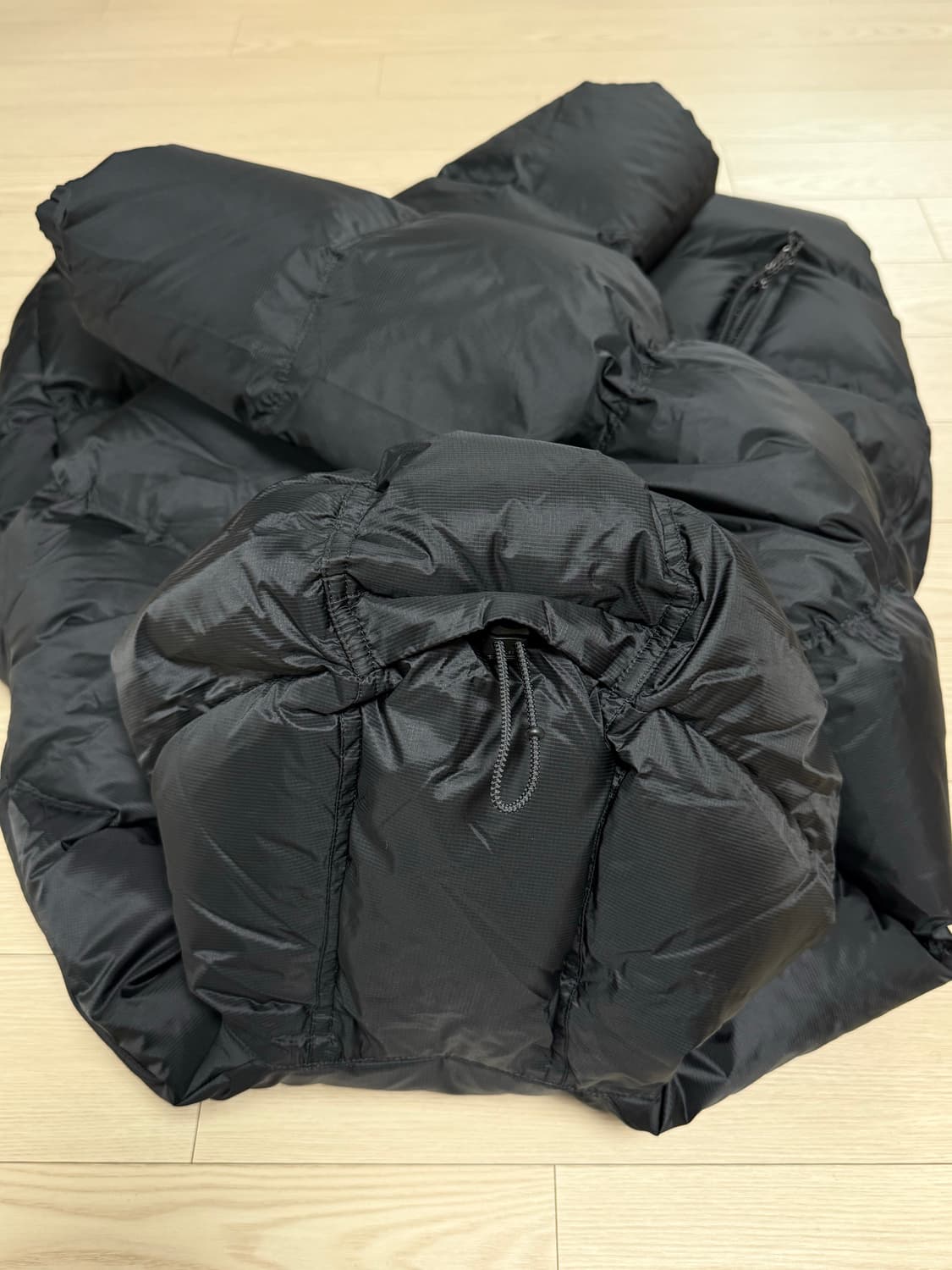 아르켓 스포티 다운 자켓 (블랙,M) 상품이미지5