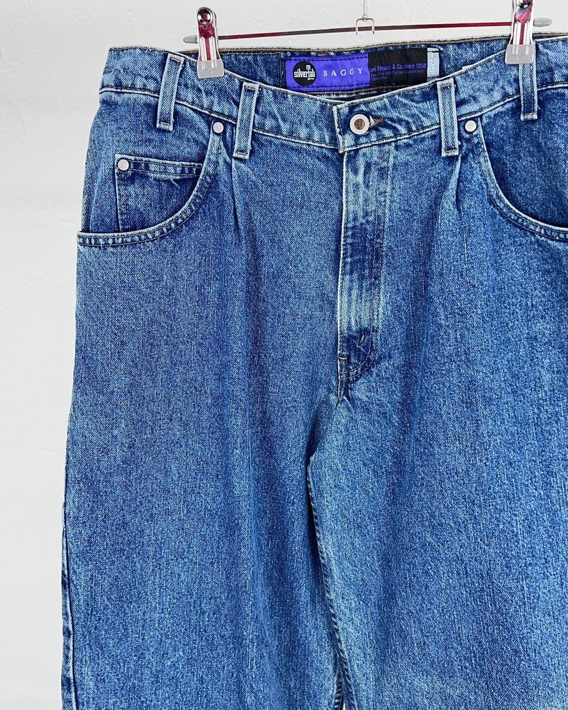 90s 리바이스 실버탭 배기핏 연청 데님 팬츠 상품이미지2