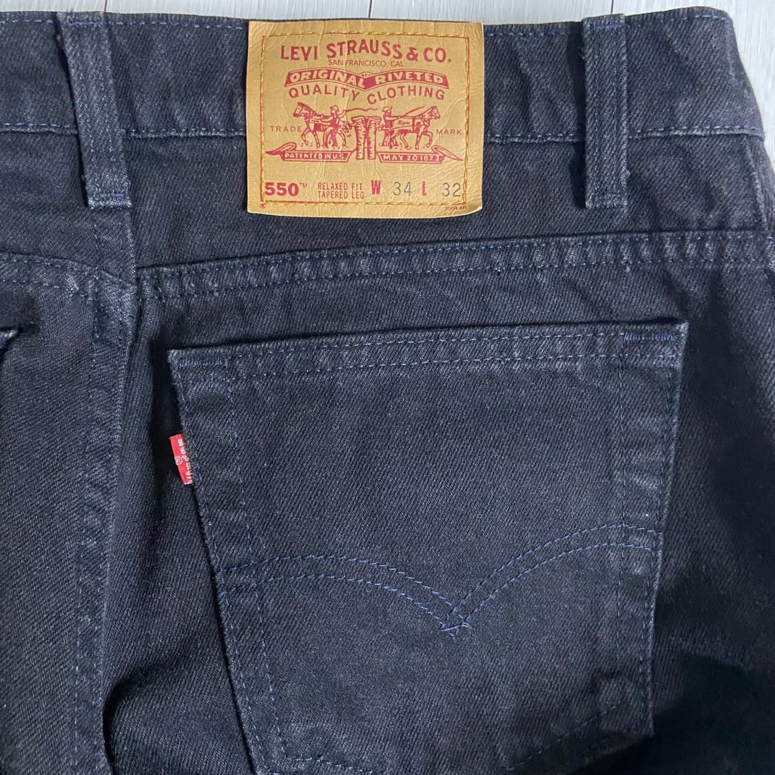 [34X32] 1995 리바이스 550 데님팬츠 USA 상품이미지9