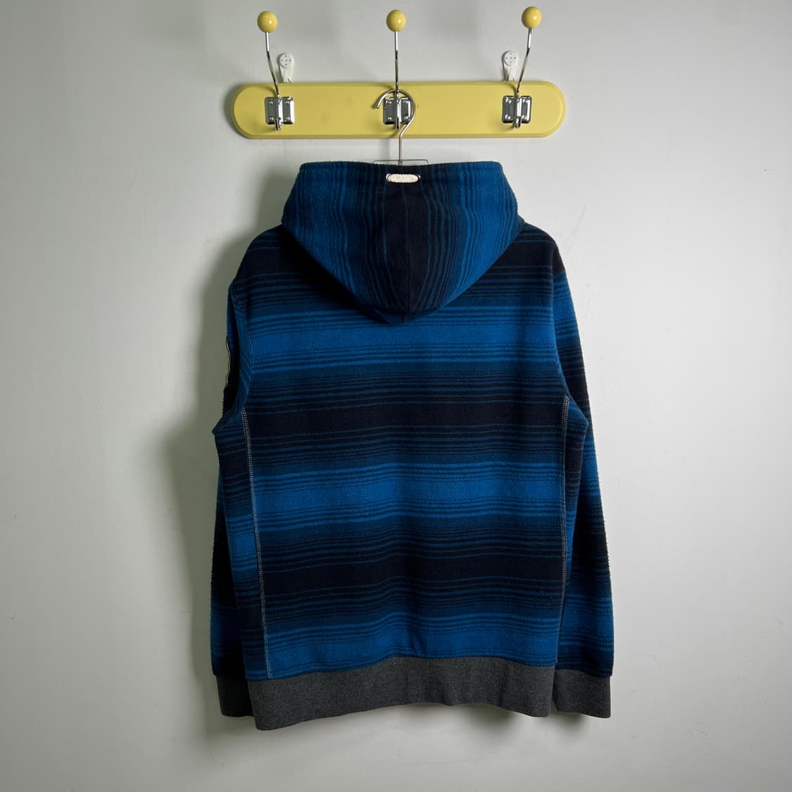 Avirex 아비렉스 블루 체크 패턴 후드집업 L 상품이미지2