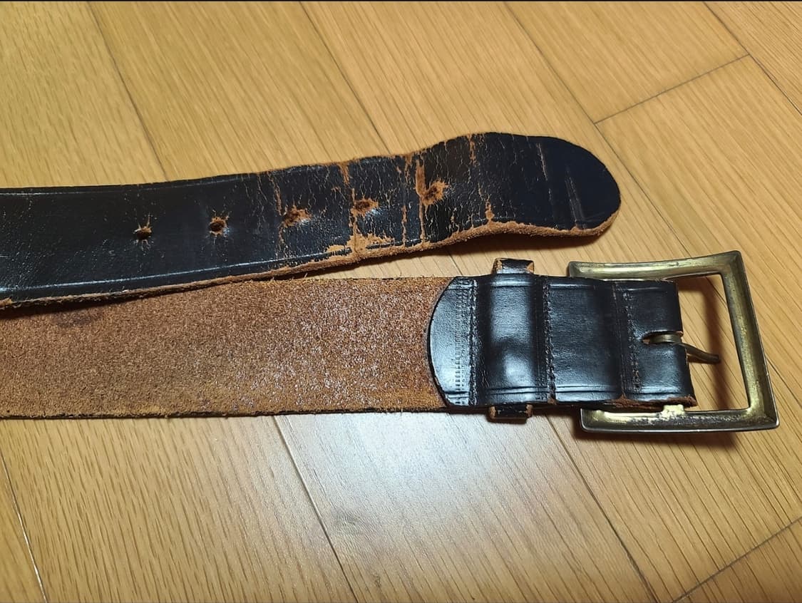 빈티지 사각버클 가죽 벨트 상품이미지6