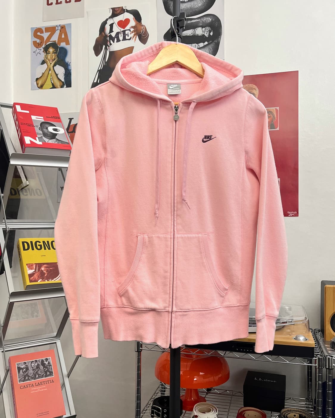 나이키 00s 베이비 핑크 후드집업 상품이미지5