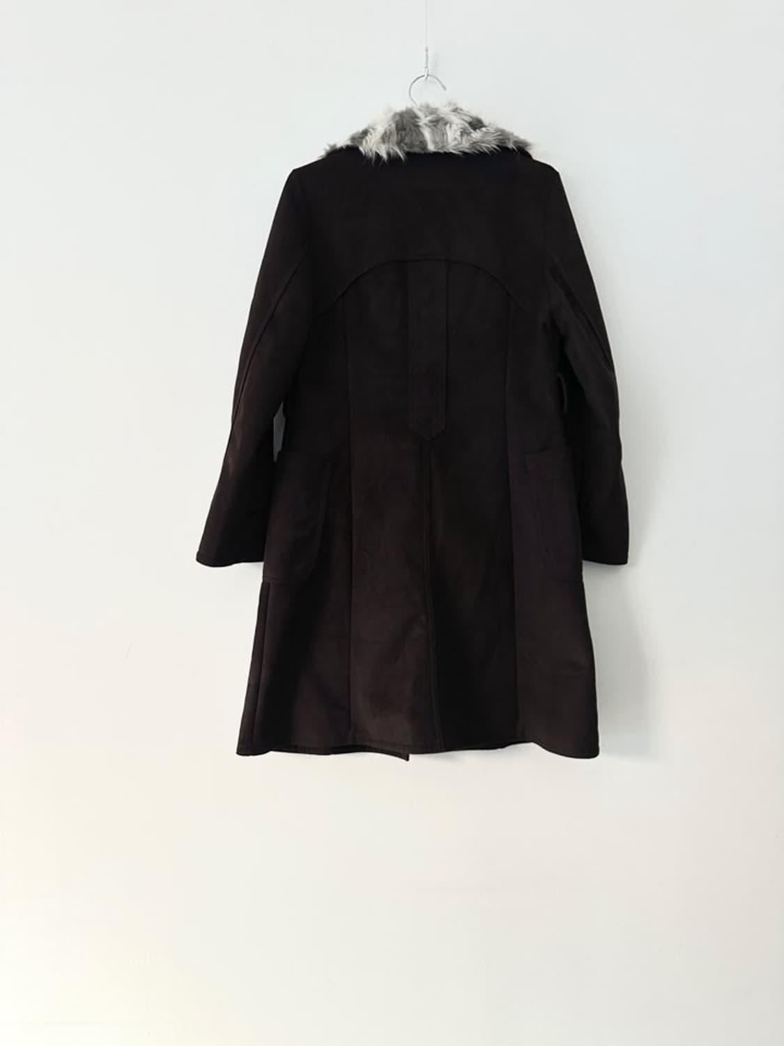 PAOLA DEL LUNGO zigzag fur detail coat  상품이미지6