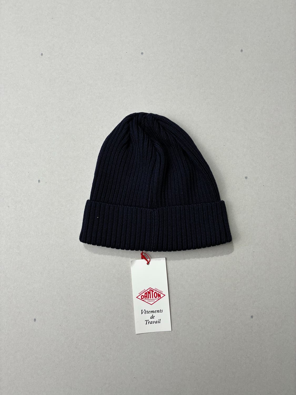 DANTON 단톤 울 립 니트 비니 네이비 상품이미지2