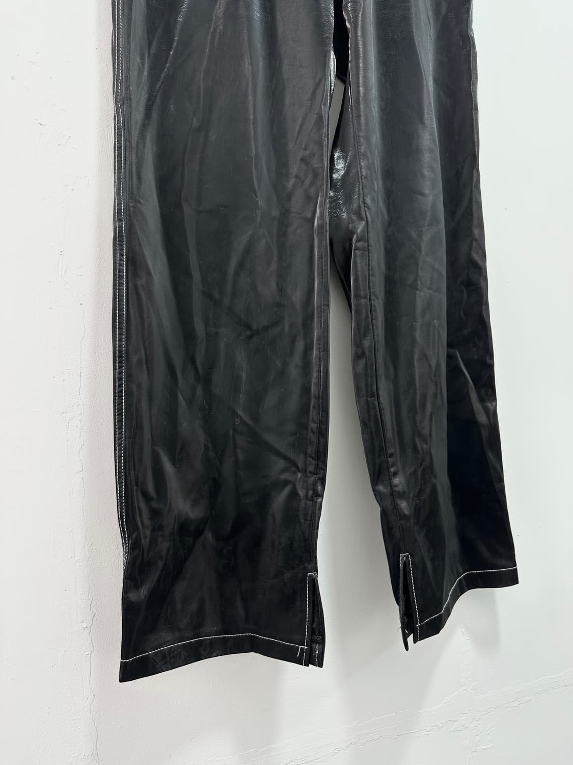 Project wave fake leather coating pants 상품이미지5