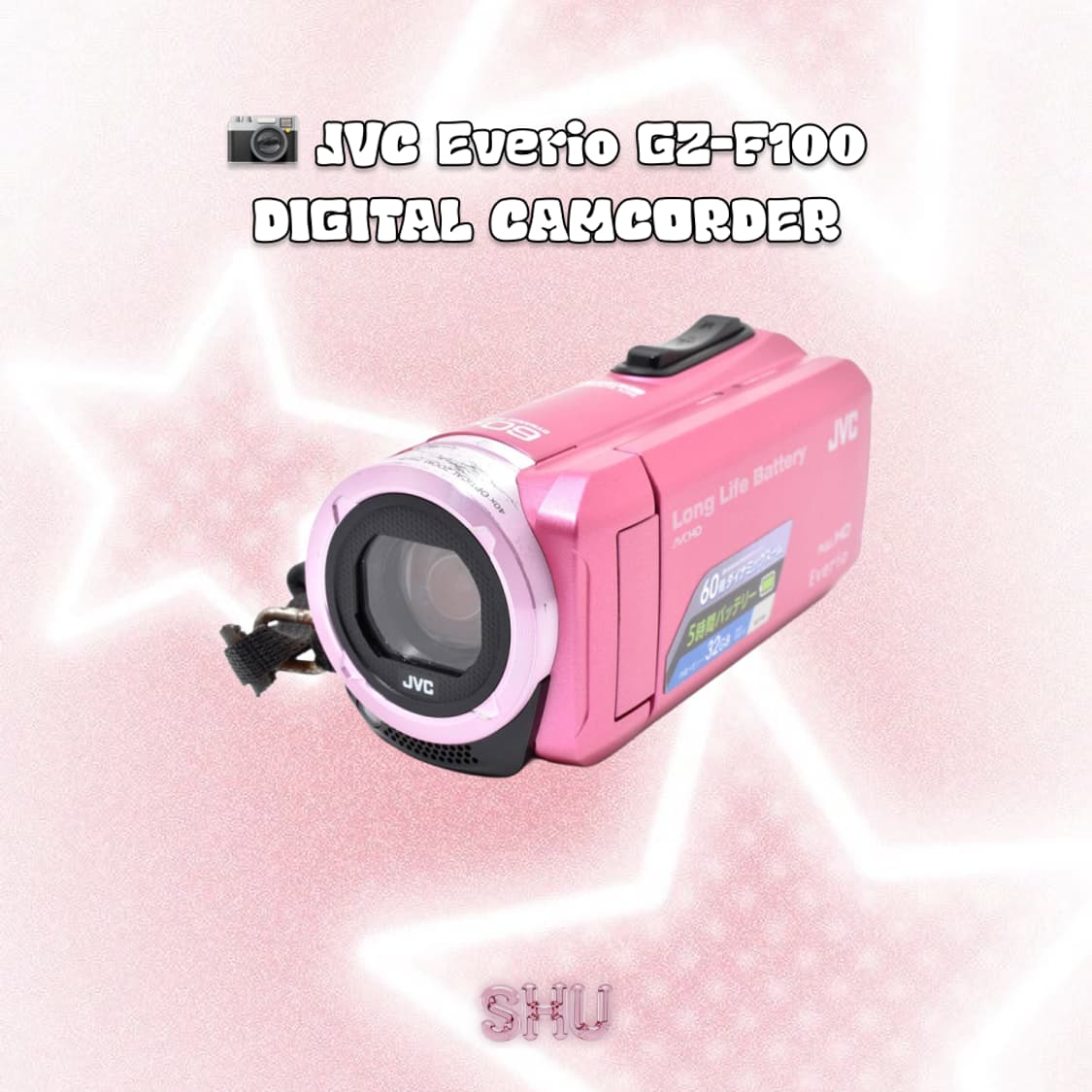 JVC 에브리오 GZ-F100 빈티지 디지털 캠코더 핑크 상품이미지2