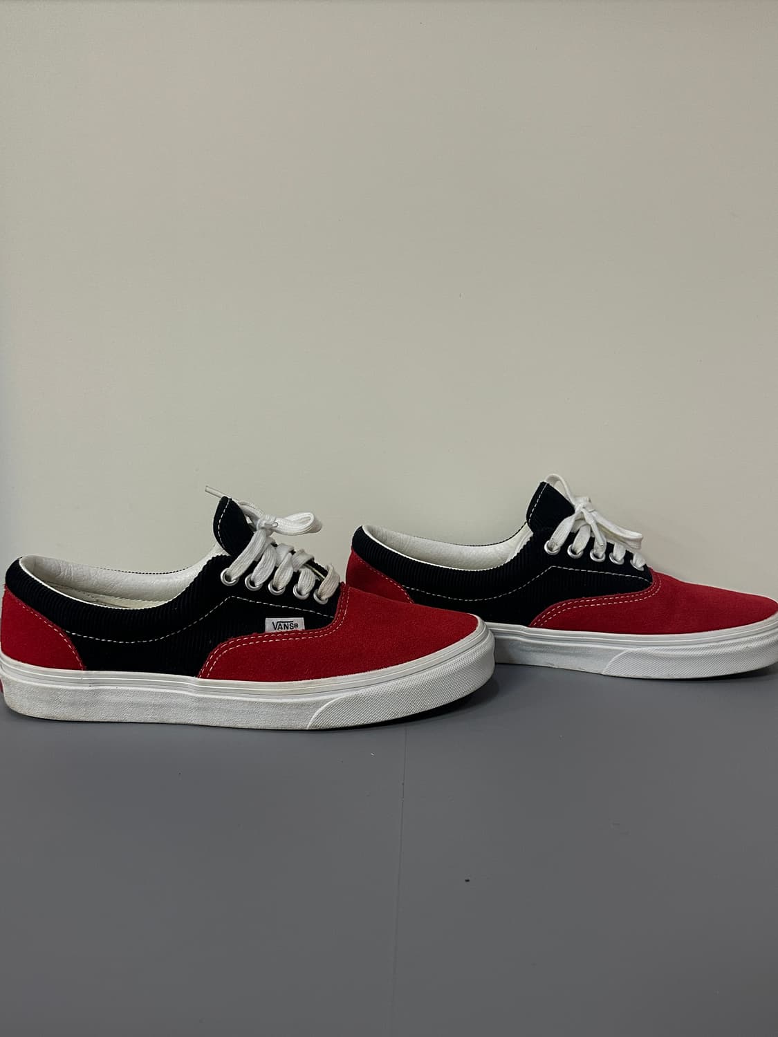 반스 에라 레드/블랙 스웨이드 스니커즈 운동화 상품이미지3