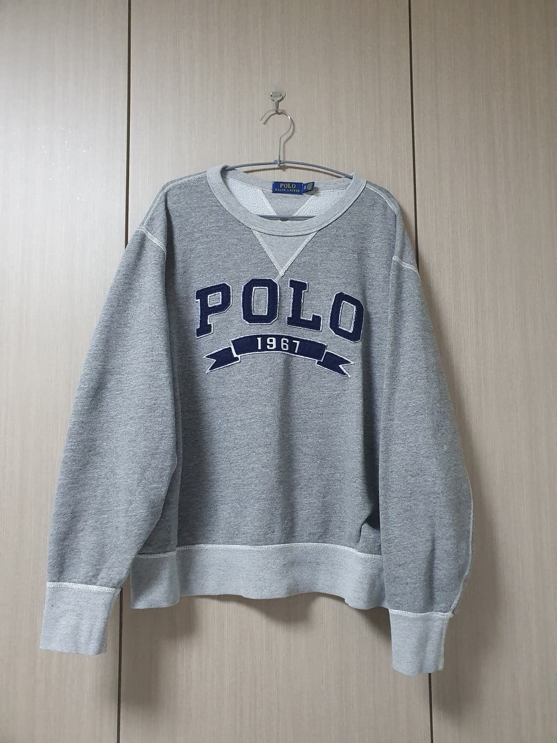 [XL] 폴로 맨투맨 스웻셔츠 오버핏 상품이미지1