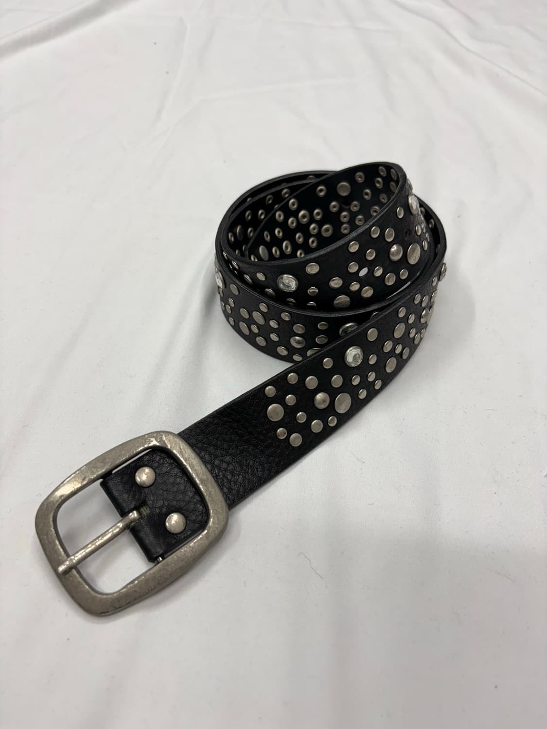 빈티지 펑크 스터드 레더 벨트 Studded Leather Belt  S 상품이미지1