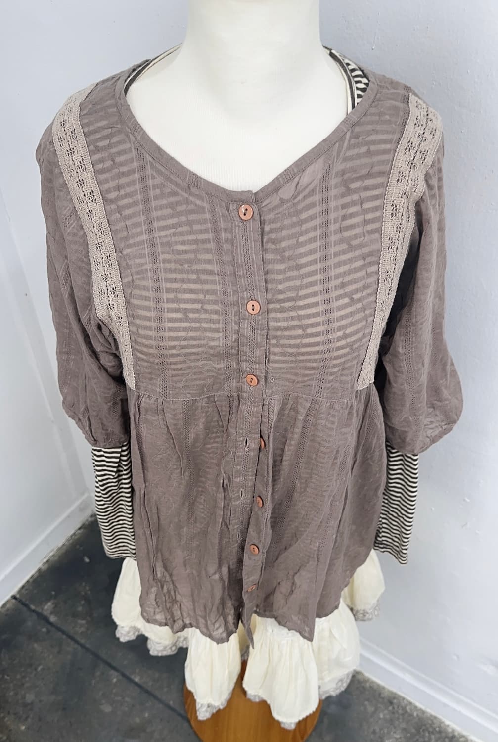 🪶그런지 페어리 코디세트🪶 라떼가루 대장템 레이어드 프릴 그커트 상품이미지3