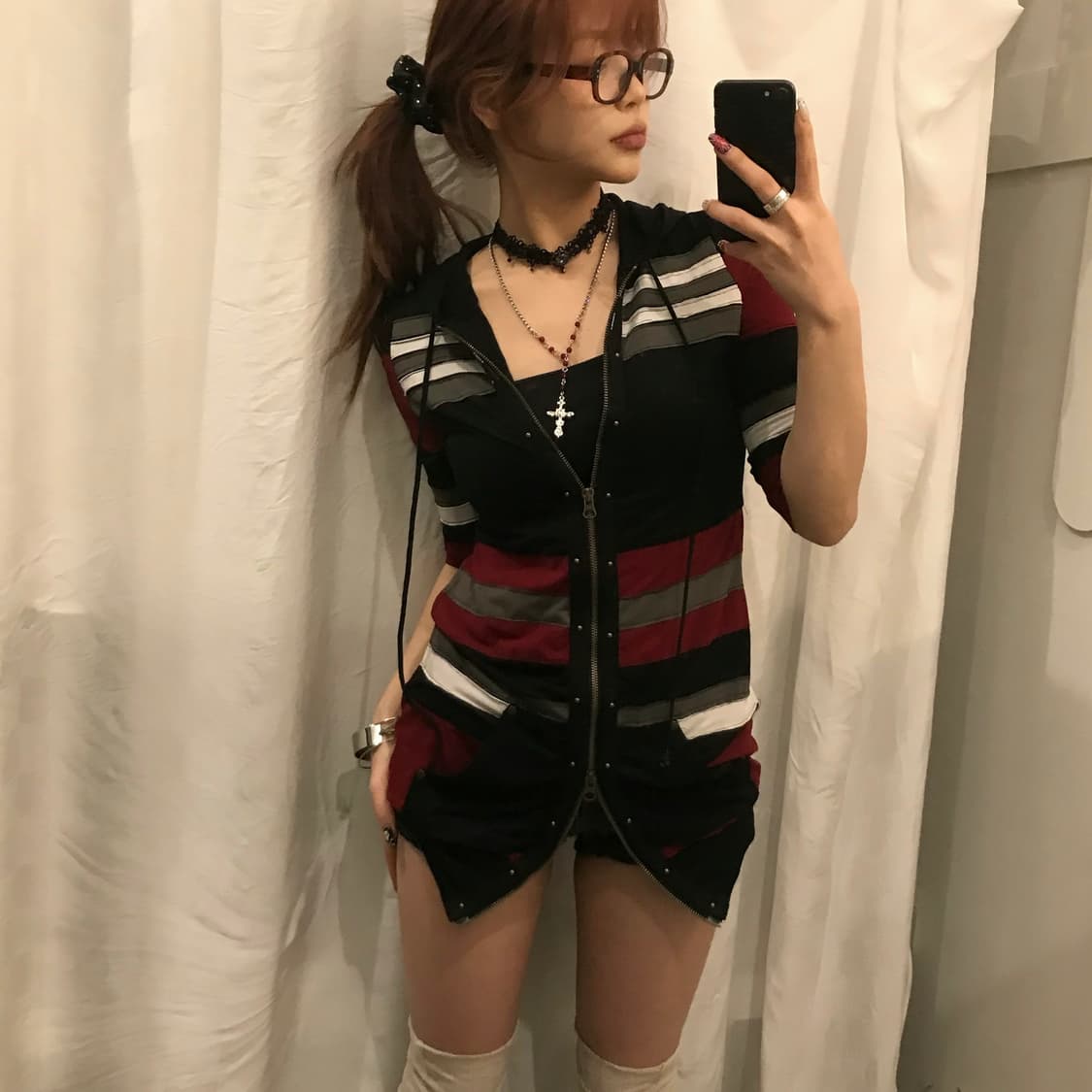 Ozz Croce 오즈크로스 고딕 오리엔탈 투웨이 반팔 후드집업 상품이미지1