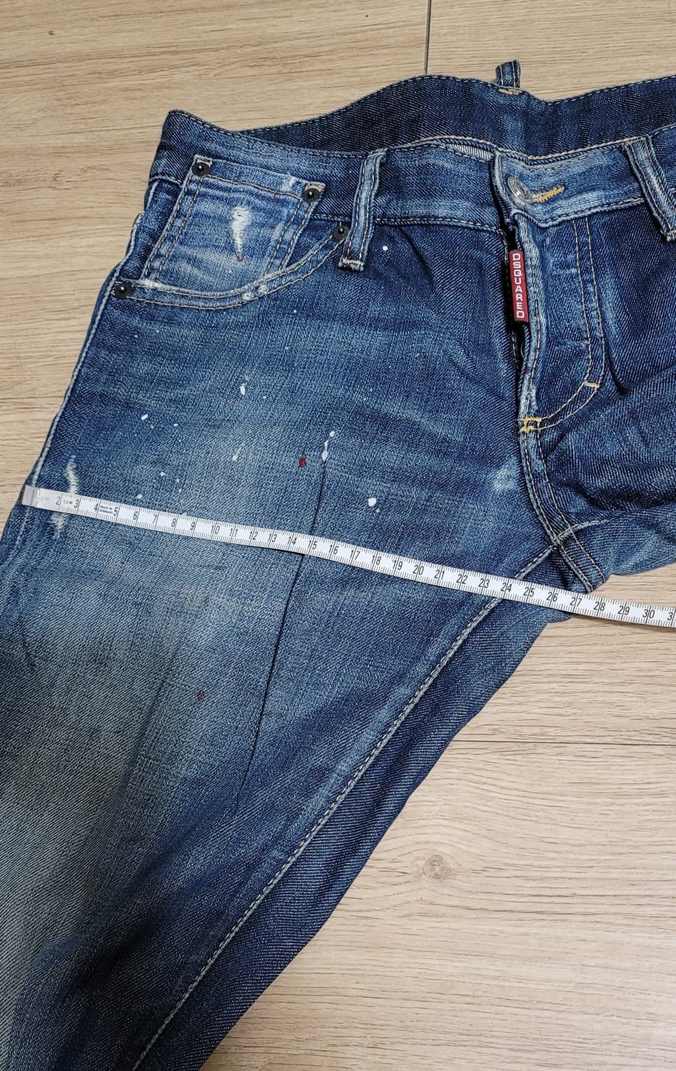 디스퀘어드 올드라벨 페인팅 슬림진 44 상품이미지7