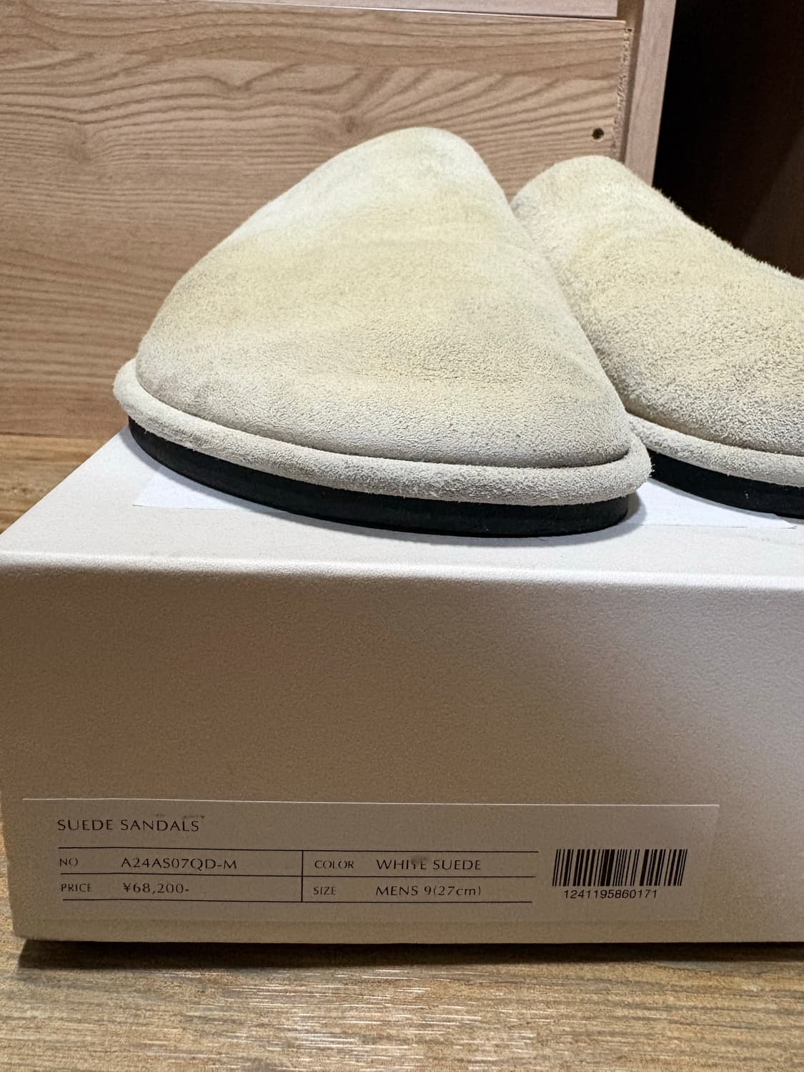 Auralee 오라리 스웨이드 샌들 상품이미지1