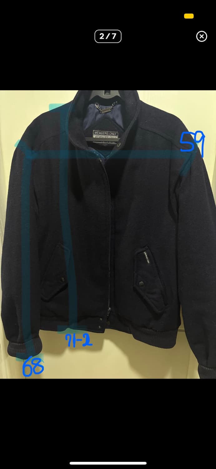 2/6 만 할인) Members only 멤버스온리 네이비 울 자켓 상품이미지8