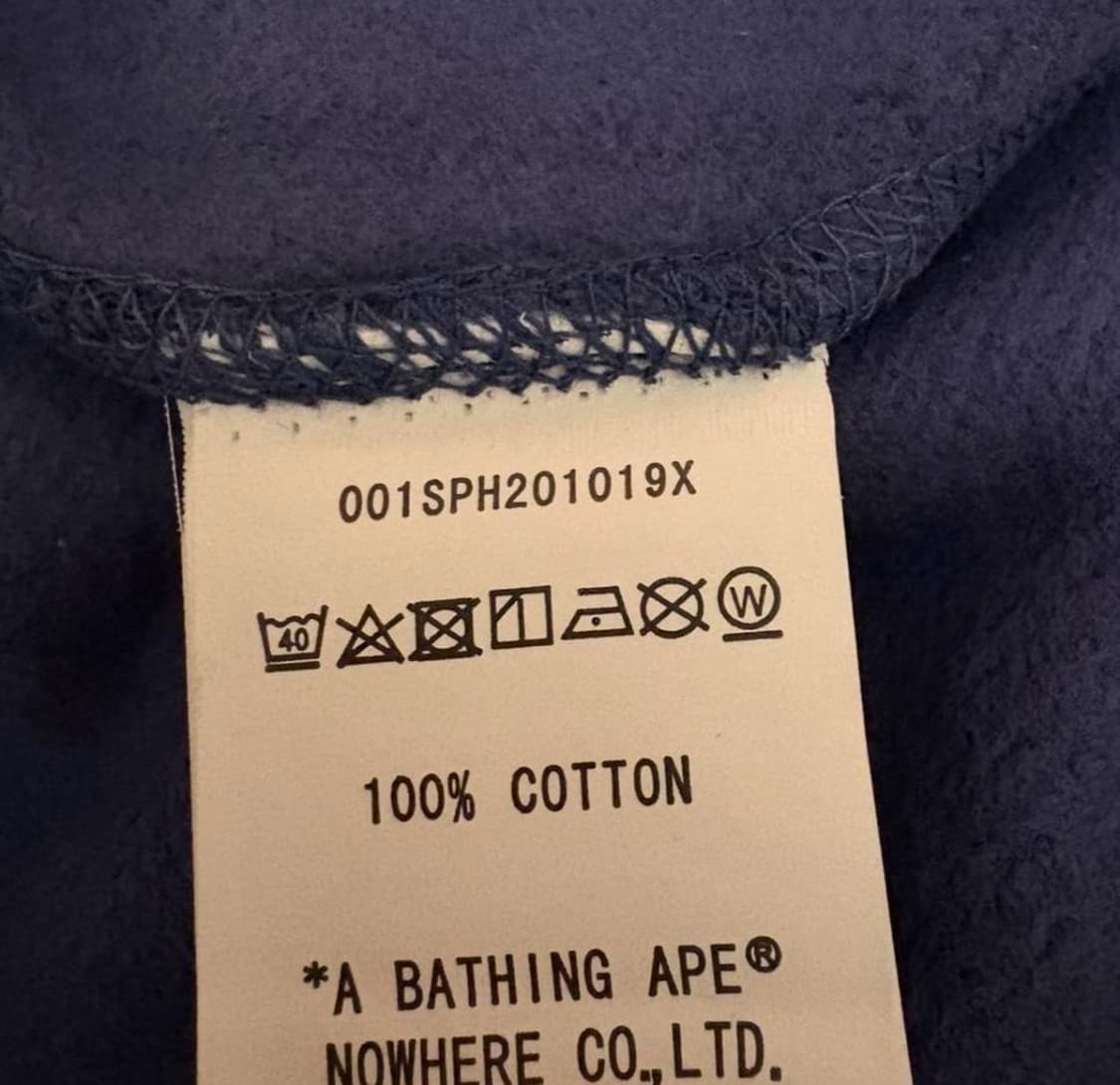 베이프 샤크 후드집업 블루 M 상품이미지4