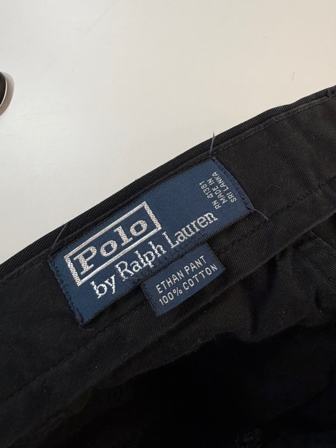 폴로 랄프로렌 투 턱 블랙 치노 팬츠  상품이미지7
