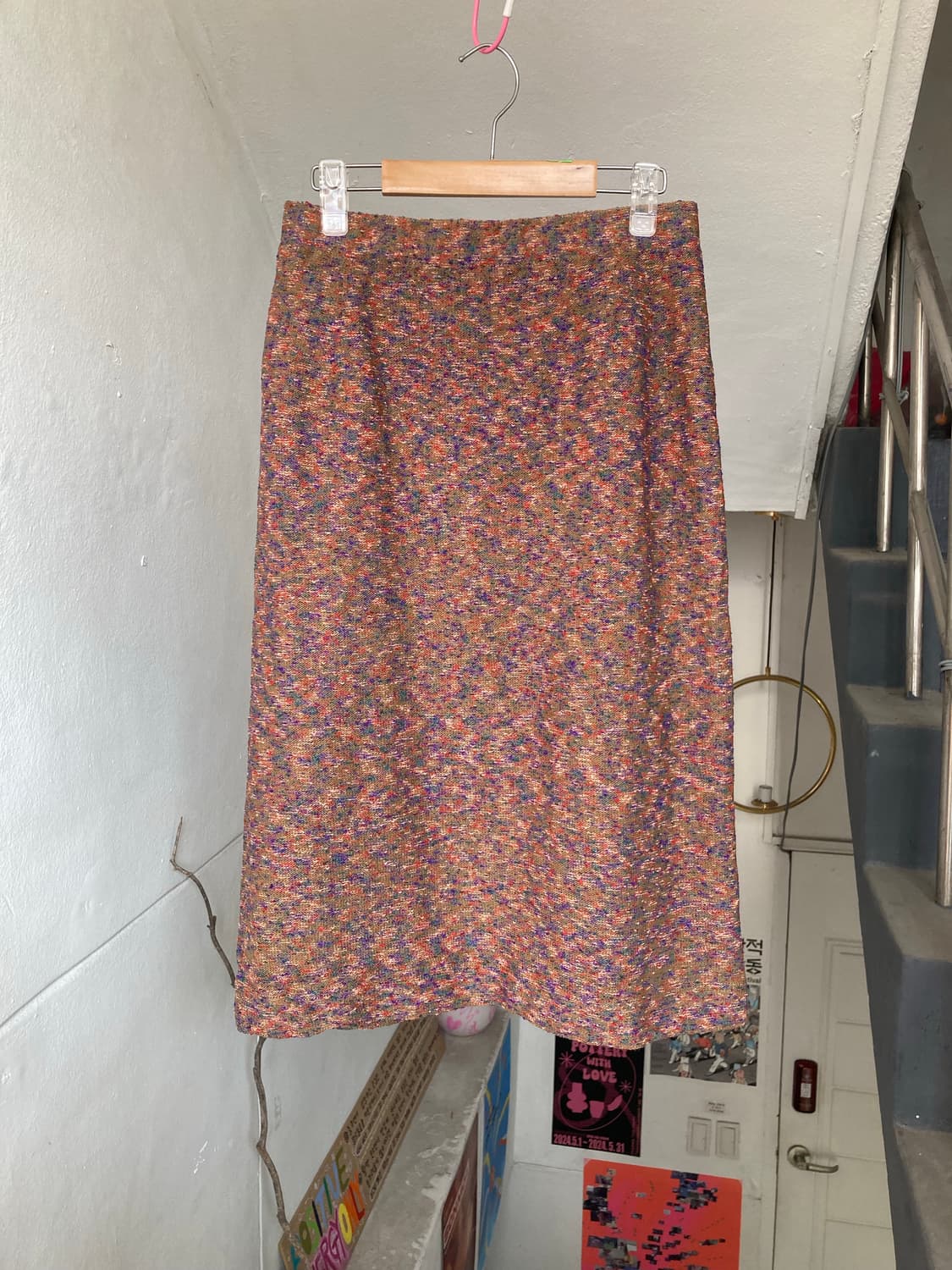 미쏘니 style 미디 레이어드 스커트 상품이미지1